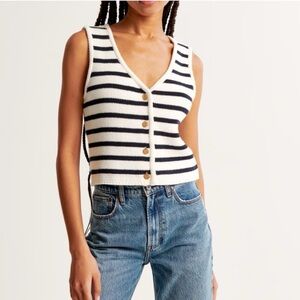 Abercrombie Stripped Sweater Tank
